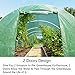 Quictent 2 Doors 20 Stakes Heavy Duty 19.7 x 10 x 6.6 ft Portable Greenhouse Large Walk-in Green Garden Hot House 8 Vents + 2 Doors Flow-Through Ventilation