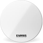 Evans MX1 White Marching Bass Drum Head, 26 Inch