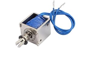Aexit JF-0826B DC 12V 2A 20N Push Pull Type Open Frame Solenoid Electromagnet Magnet
