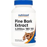 Nutricost Pine Bark Extract, 180 Capsules for 180 Servings Per Bottle