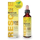 RESCUE Bach Remedy Dropper 20mL, Natural Stress Relief, Homeopathic Flower Essence, Vegan, Gluten & Sugar-Free, Non-Habit Forming (Non-Alcohol Formula)