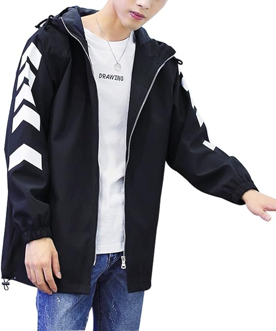 Amazon Happyjpメンズ 春 マウンテンパーカー 薄手 ブルゾン ジャンパー 撥水加工 防水 アウトドアウェア コート ジャケット 通販