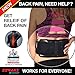 Tundras Back Support Heating Belt, Massage Back Brace - Lower Lumbar Pain Relieve Belt with Adjustable Straps and Breathable Mesh