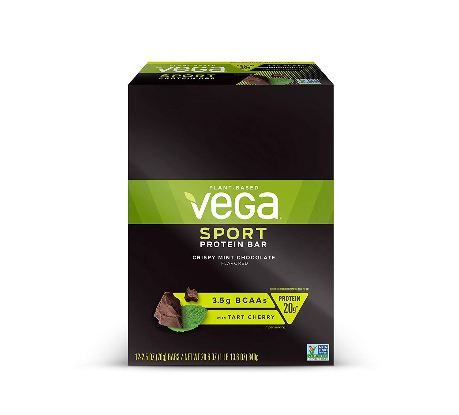 Vega Sport Vegan Protein Bar, Crispy Mint Chocolate, Post Workout