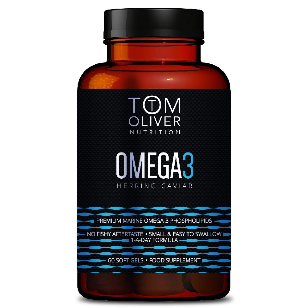 Tom Oliver Nutrition Omega 3 Herring Caviar Premium Marine Omega 3