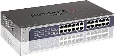 NETGEAR JGS524E 24-Port Gigabit Smart Managed Plus Network Switch Hub