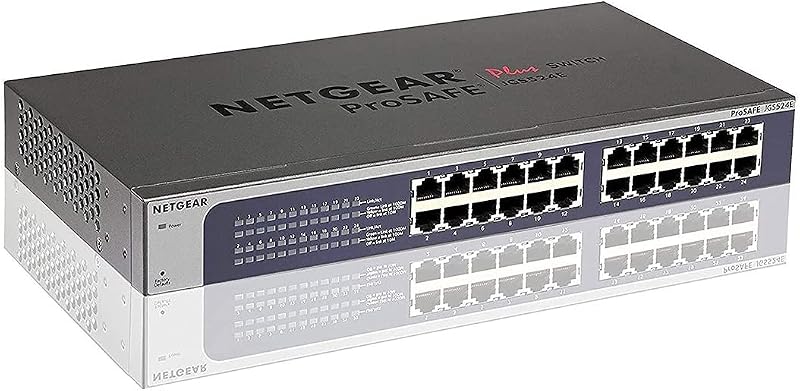 NETGEAR JGS524E 24-Port Gigabit Smart Managed Plus Network Switch Hub