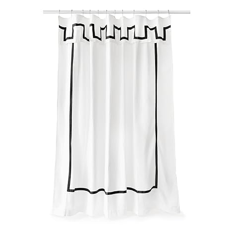 Jonathan Adler Santorini Shower Curtain Black And White Amazon