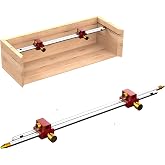 3 In 1 Modular Bar Gauge, Bar Clamping Positioning Compass Tool, Woodworking Scribe Circle Drawing Ruler Woodworking Drawing Circular Drawing Tool for Inside Corner/Outside Measurements