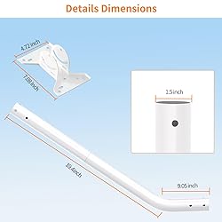 Starlink Mount Gen 3 with Pipe Adapter, Long Heavy