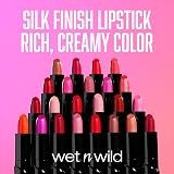 Wet n Wild Silk Finish Lipstick Dark Pink Frost Hydrating Color Vitamins A E view 6