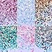 6Color Sequin Powder Dazzling Sticker Colorful Nail Art Decoration