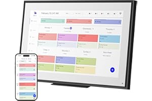 LIVINGPAI 15.6 inch Wall Planner Digital Calendar Electronic Calendar Chore Chart,2025 Smart Touchscreen Full HD Interactive Display for Family Schedules,Wall/Desk Mountable for Seamless Scheduling/Organizing