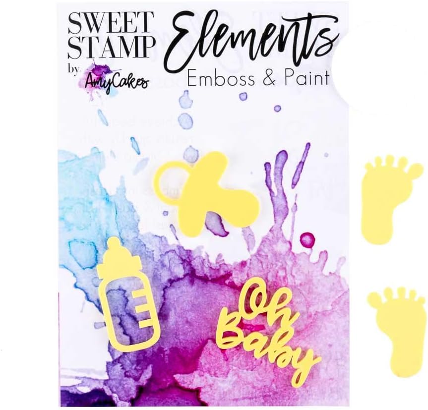 Sweet Stamp by AmyCakes Plastic Oh-Baby Elements for Embossing Cookies