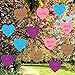 Valentine's Day Hanging Candy Hearts -Valentines Lawn Decorations -Valentines Yard Outdoor Decorations (Set of 12)