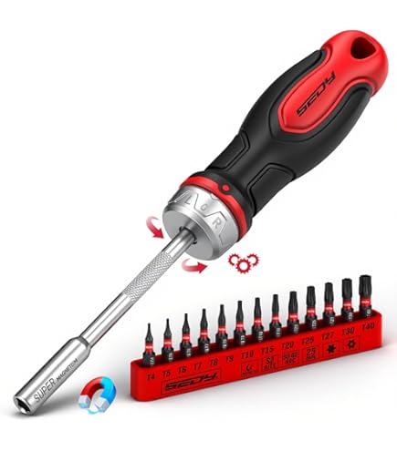 TourBドライバー& 3W & 2U Set✨ Long Torx Bit Set with Magnetic Bit Driver,TEKPREM 13-Piece