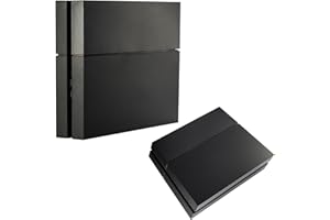 eXtremeRate Solid Matte Black HDD Bay Hard Drive Cover Shell, Replacement Case Faceplate Compatible with ps4 Console - Consol