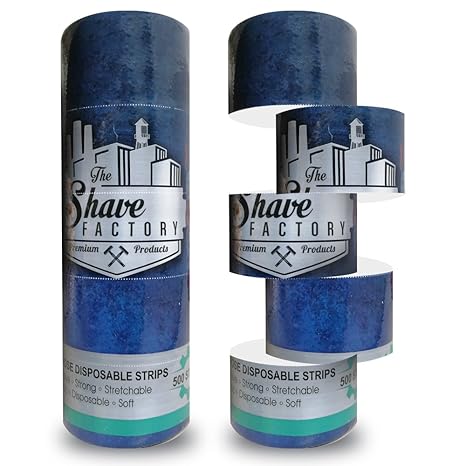 SHAVE FACTORY Nackenpapier 5 Rollen x 100 Streifen, 500 g