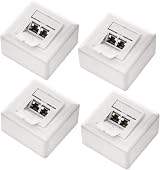 DeleyCON 4x CAT6a Network Socket Set RJ45 Fully Shielded Aluminium Housing