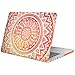iLeadon Macbook Air 13 inch protective Hard Case Art Printing Ultra Thin shell cover for MacBook Air 13 inch Model A1369 and A1466 (Orange Mandala)