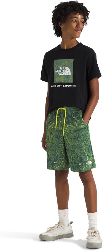NF0A86U464T B Short Short Shorts Unissex Duck Green TNF Topo Pri tamanho XL