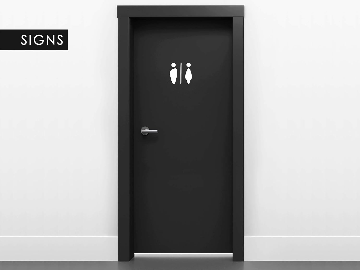 Cartello Da Bagno Maschile E Femminile, Cartello Da Toilette In Acrilico Autoadesivo, Cartello Da Bagno Unisex Per Porta Del WC, Cartello Da Toilette Per Centro Commerciale Dell'Hotel Ristorante Coff