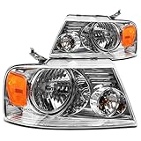 DNA MOTORING HL-OH-F1504-CH-AM Chrome Amber
