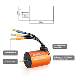 GoolRC 3650 4300KV Waterproof Brushless Motor for