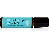 Plant Therapy Muscle Aid Essential Oil Blend Roll-On 10 mL (⅓ oz) Pre-Diluted, Cooling Muscle Relief