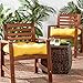 Greendale Home Fashions 20-inch Outdoor Chair Cushion (set of 2), Sunbeam