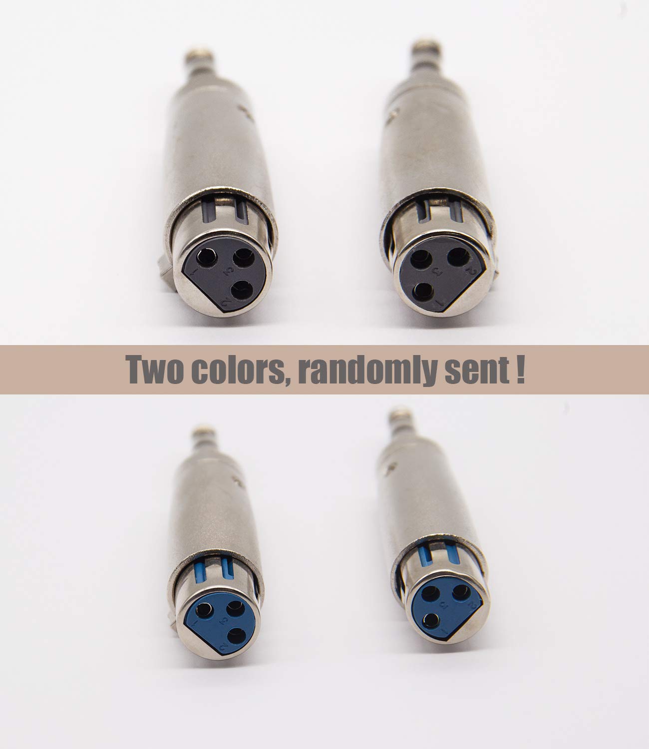1/4 TRS to XLR Female Adapter Female XLR to 1/4 Stereo Balanced Audio Connector - 2 Pack: Home Audio & Theater