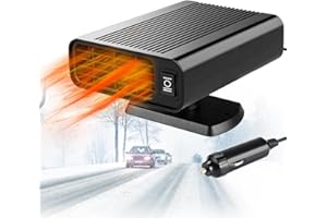 LEAFLAI Car Heater12V 150W Cigarette Lighter Car Heater - 2 in 1 Heating & Cooling Fan with 360° Rotary Base for Trucks, SUV, Cars