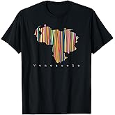 FranelasCSS: Mapa De Venezuela Multicolor Franela T-Shirt