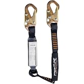 Frontline LIS31S Combat&trade; 3' Single Leg Snaphook Lanyard with Internal Shock Absorber | Fall Arrest Restraint Protection Equipment Construction PPE Roofing Gear | OSHA and ANSI Compliant