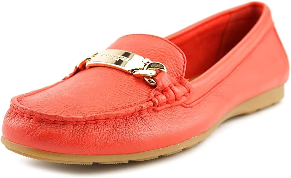 coach red loafers