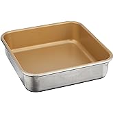 Nordic Ware Naturals Aluminum NonStick 9x9-Inches Square Cake Pan