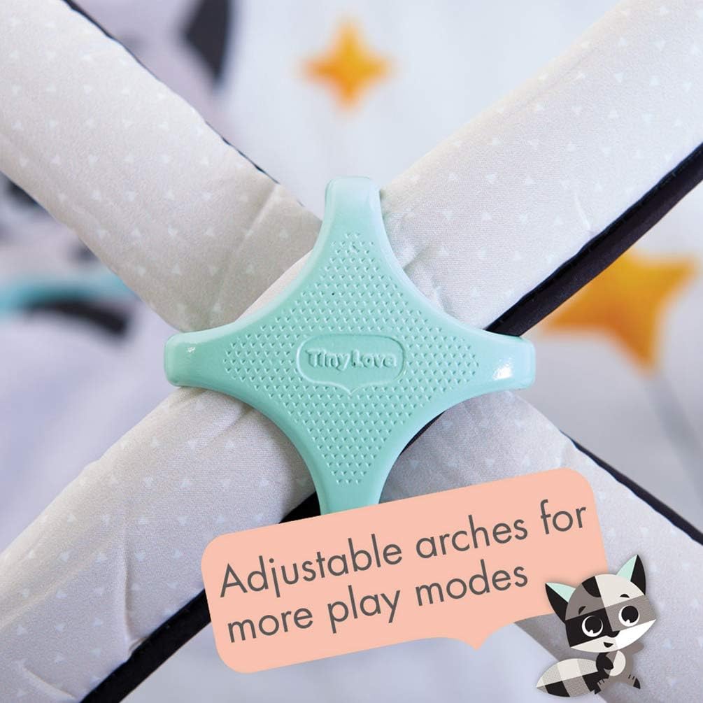 Tiny Love Black & White Gymini, 2-in-1 Musical Baby Play Mat, 0+ Months, Baby Play Gym, 18 Activities - Image 3