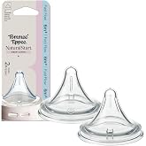 Tommee Tippee Natural Start Deep Latch Triangular Nipples, Fast, 6m+ | Pack of 2, Fast Flow, Deep Latch Design, Soft Silicone
