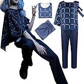 WUNGY Blue Cosplay Costume Outfit Full Set Halloween Uniform Suit