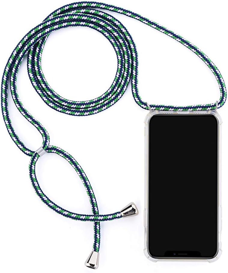 Case Compatible with Samsung Galaxy Note 9 Clear Silicone Cover with Neck Cord Lanyard Protective Shell for Galaxy Note 9