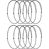 Set of 10 Adjustable Leathers Cords Necklace Rope Black Choker Necklace Cords Jewelry Findings for DIY Jewelry Making, Beading Cords and Threads, Beading Supplies, Beading Cords and Threads