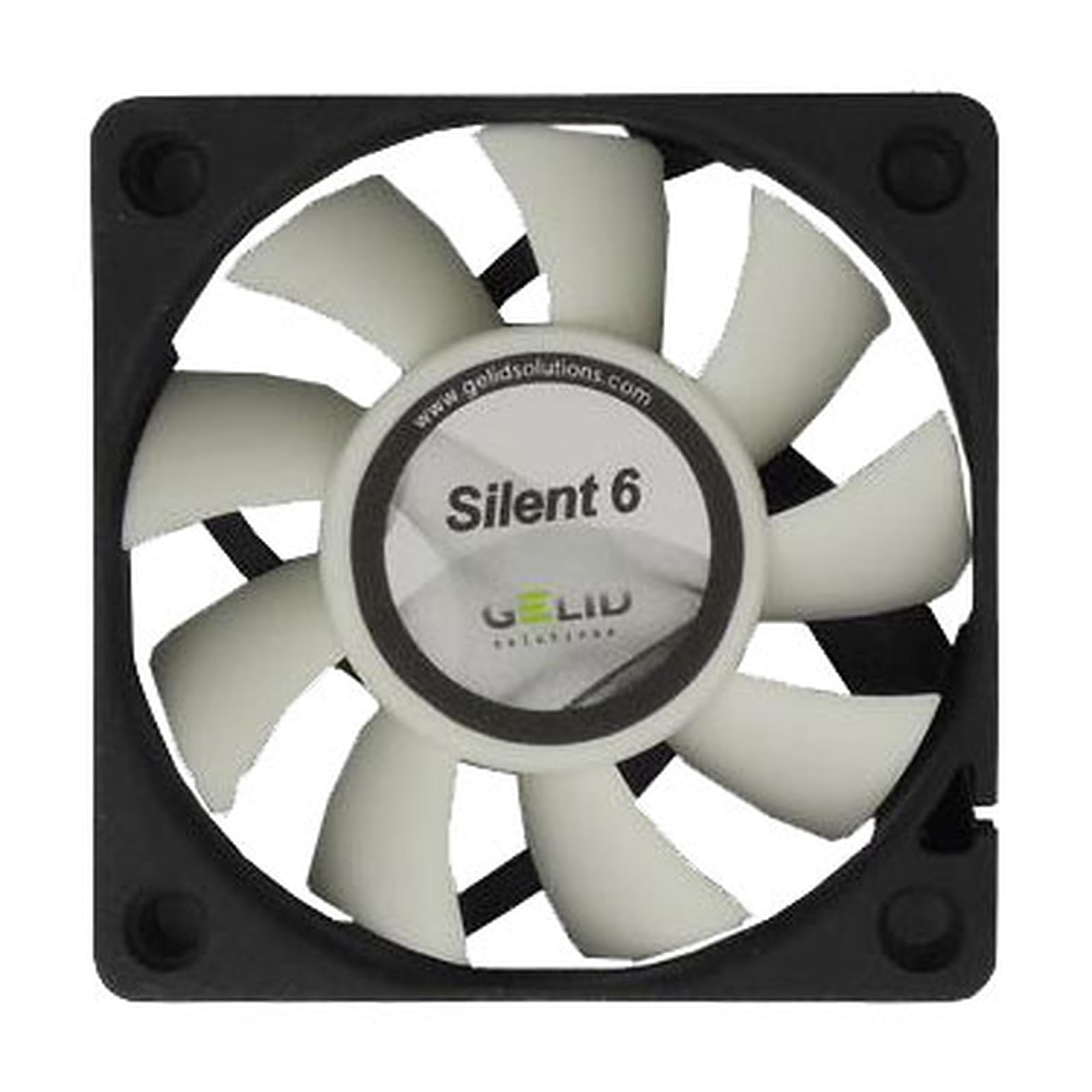 GELID Solutions Silent 6 – 3-Pin fan of 60mm for Standard Case | Silent Operation | Optimized Fan Blades | High Airflow & High Static Pressure