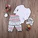 2Pcs/3Pcs Newborn Baby Girls Infant Outfit Set Romper T-shirt+Pants Clothes