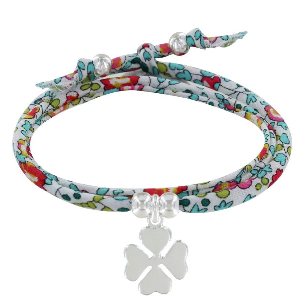 LES POULETTES BIJOUX - Double Round Link Bracelet liberty and Silver 925 Lucky Charm - Classics - Multicolour โ image 1