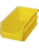 Triton Products 3-220Y LocBin Stacking, Hanging, Interlocking Polypropylene Bins 7-3/8-Inch L by 4-1/8-Inch W by 3-Inch H Yellow 24 CT