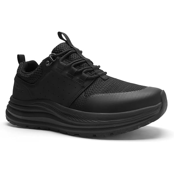 DREW Canyon Slip Oil Resistant Work Shoes Mens 12.5 W Black Leather Waterproof Canyon Waterproof Bootie | Drew Shoe main image 2