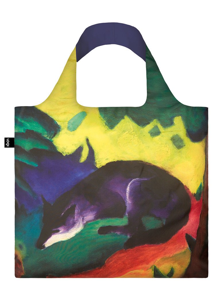 LOQI Museum Franz Marc Blue Fox Reusable Shopping Bag