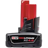 Milwaukee Genuine 48-11-2440 New M12 12v Red Lithium XC 4.0 Ah Battery