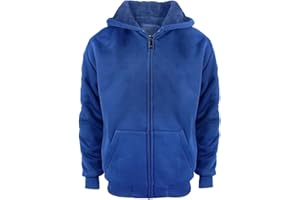 GARY COM Sherpa Lined Boys Hoodie Full Zip Fleece Warm Youth Big Long Sleeve Child Sweatshirts