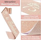 Amosking 75th Birthday Decorations Sash Tiara Cake Topper Balloons Gift Box view 4